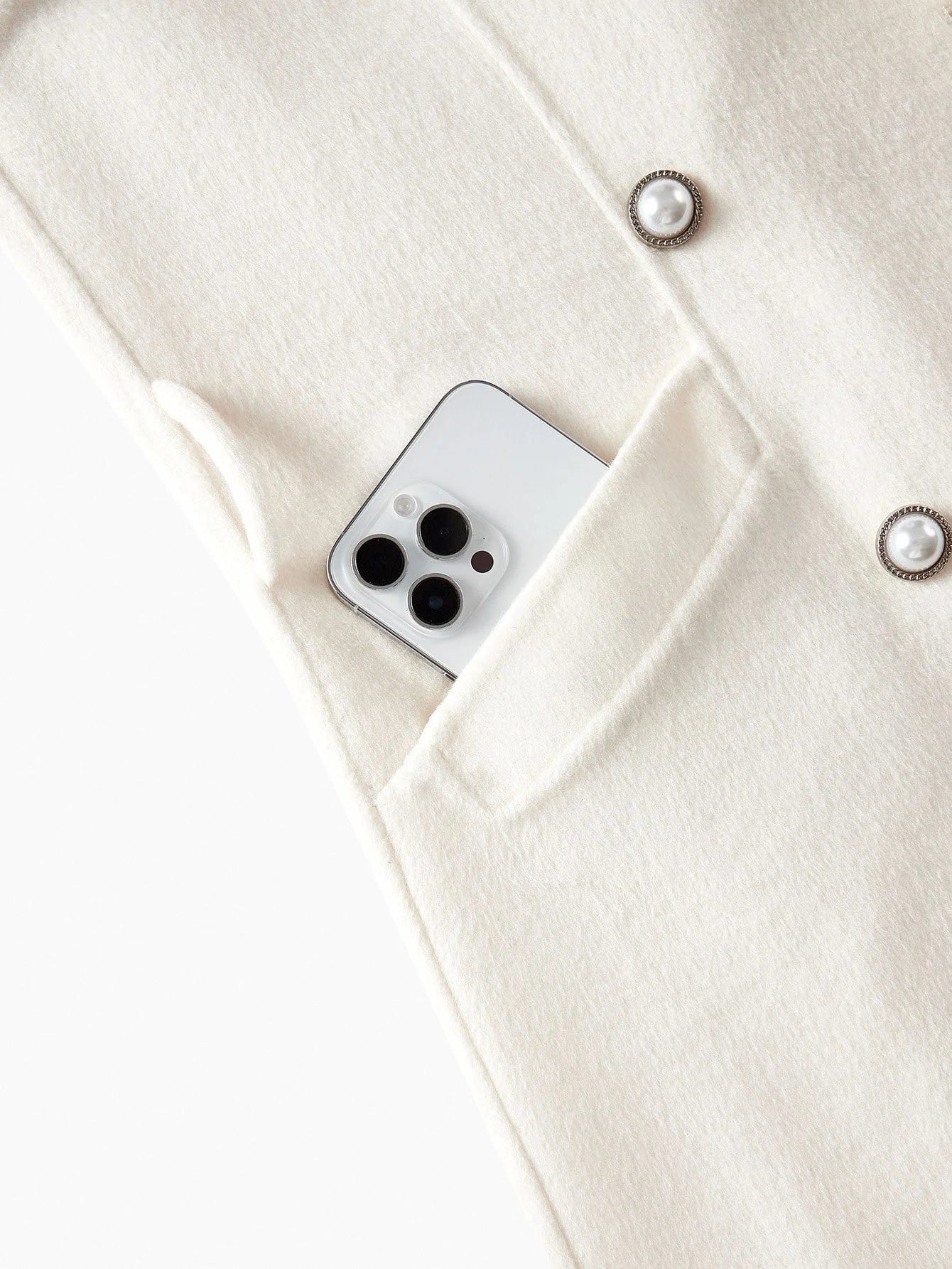 PREMIUM WOOL RHINESTONE AND SEQUINS DETAIL SHAWL COLLAR FUZZY CUFF BELTED OVERCOAT