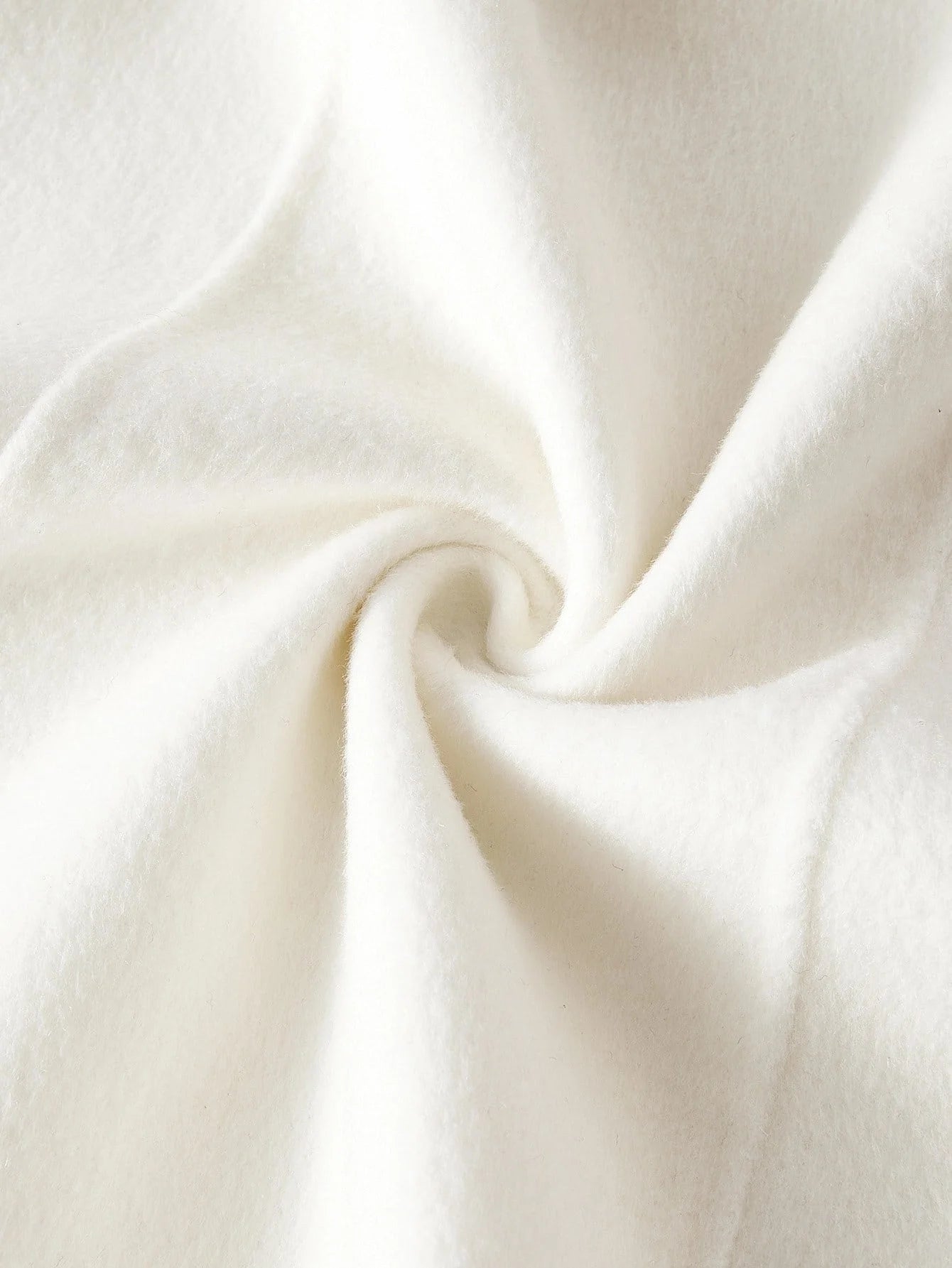 PREMIUM WOOL RHINESTONE AND SEQUINS DETAIL SHAWL COLLAR FUZZY CUFF BELTED OVERCOAT