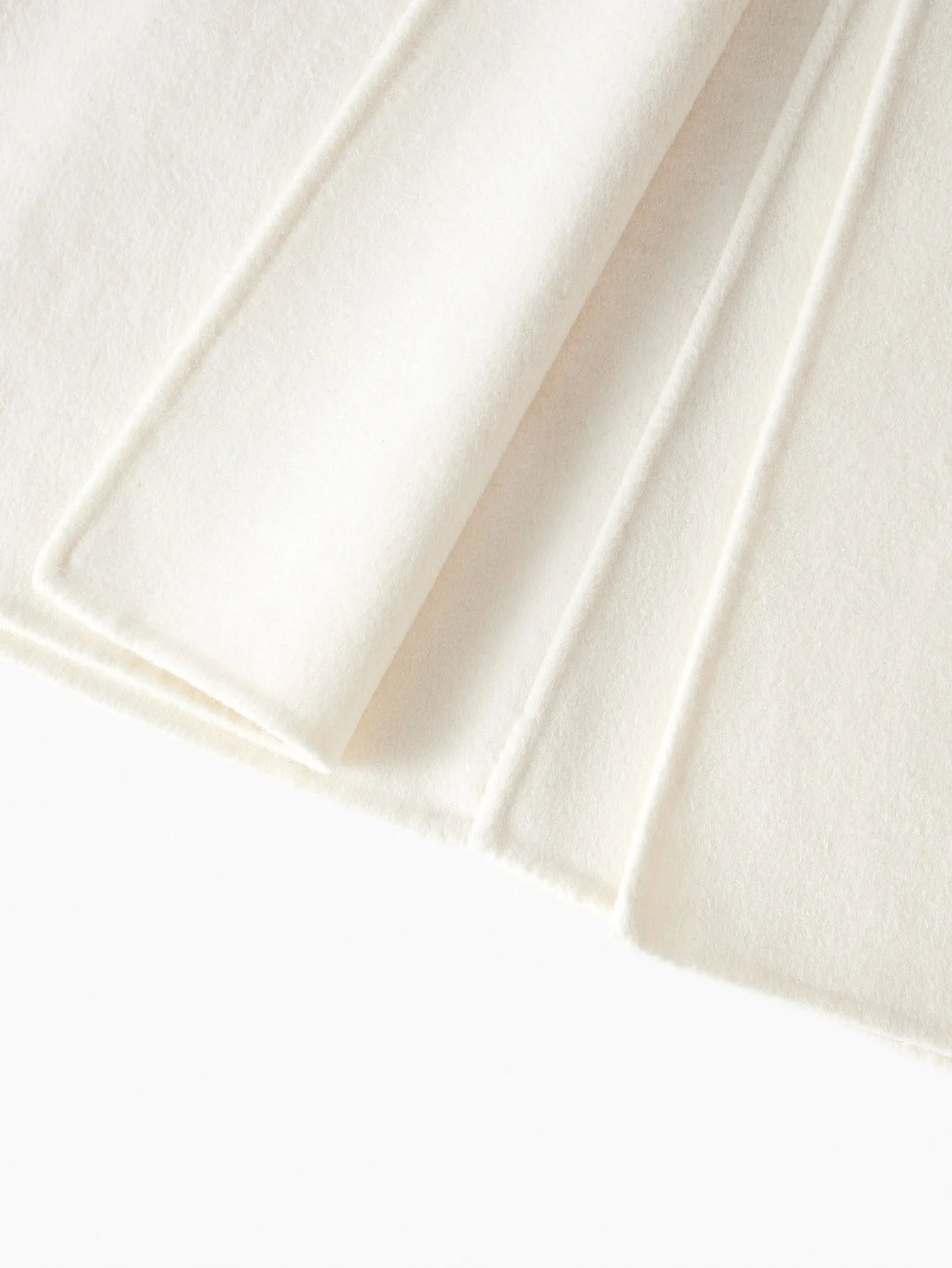 PREMIUM WOOL RHINESTONE AND SEQUINS DETAIL SHAWL COLLAR FUZZY CUFF BELTED OVERCOAT