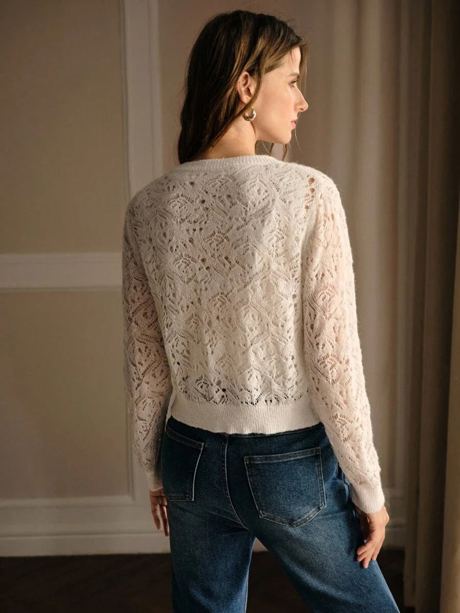 PREMIUM WOOL SHEER BUTTON UP CARDIGAN amp TANK TOP SWEATER COORD