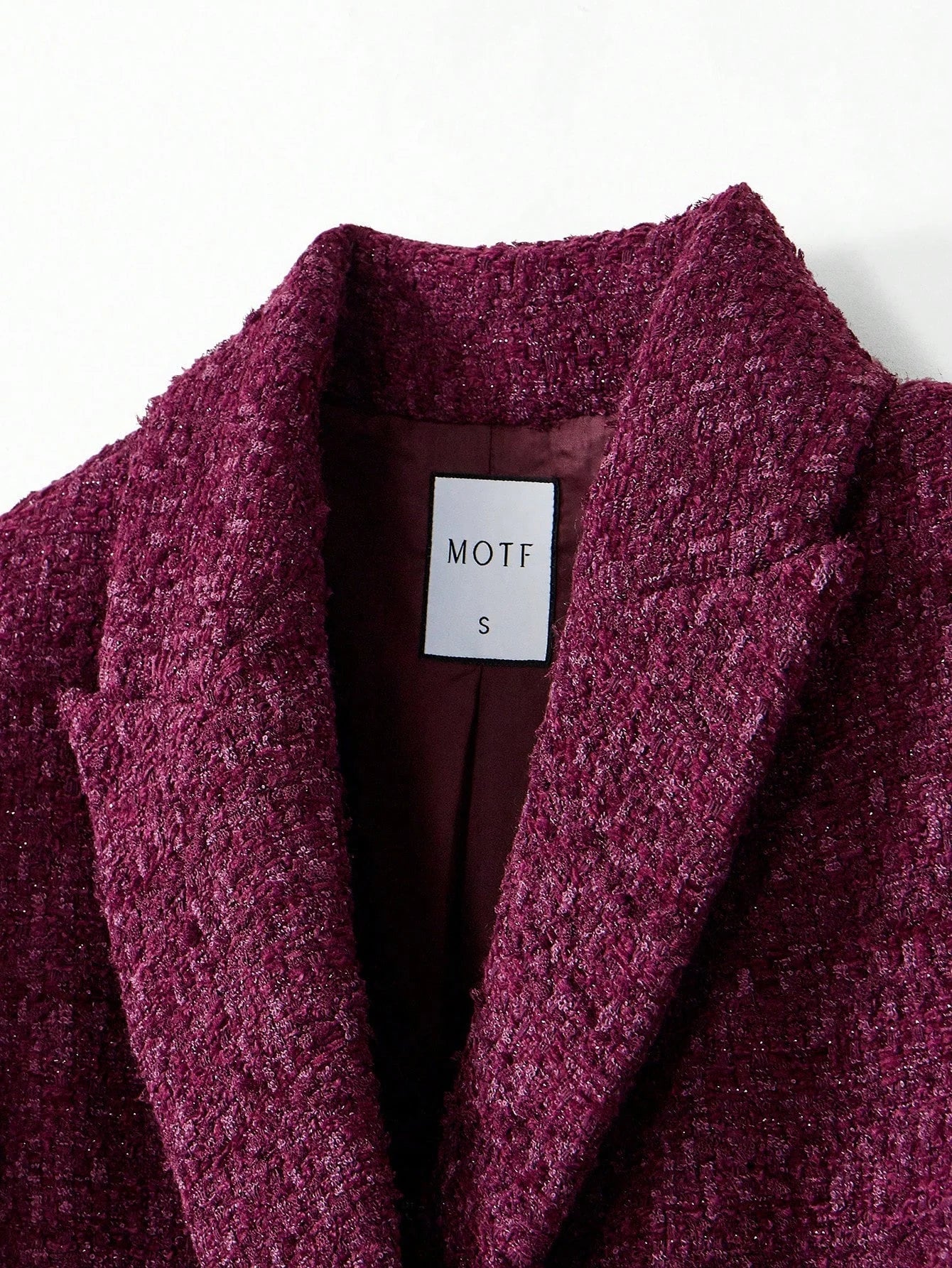 PREMIUM WOOL TWEED BOXY BLAZER