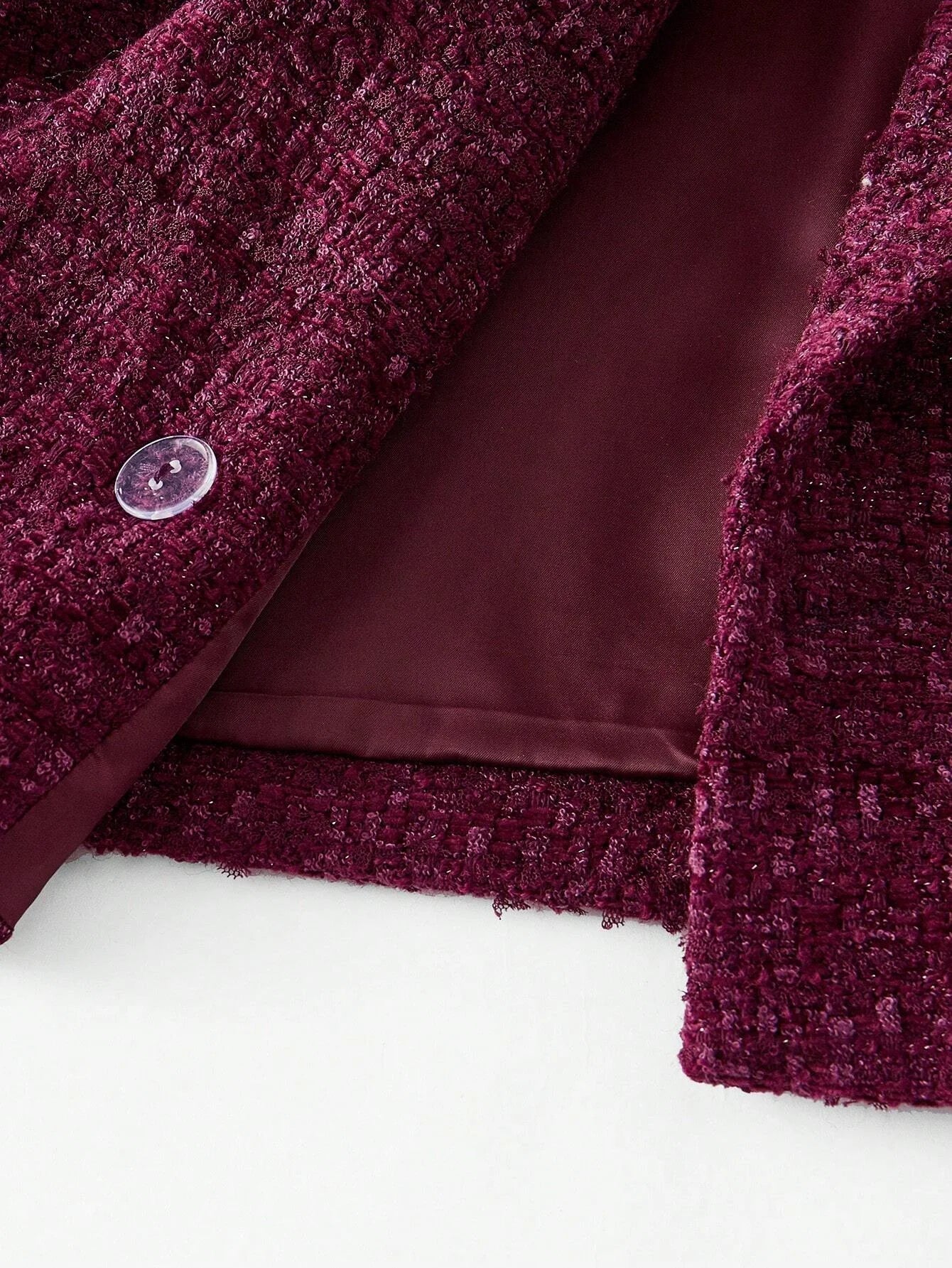 PREMIUM WOOL TWEED BOXY BLAZER