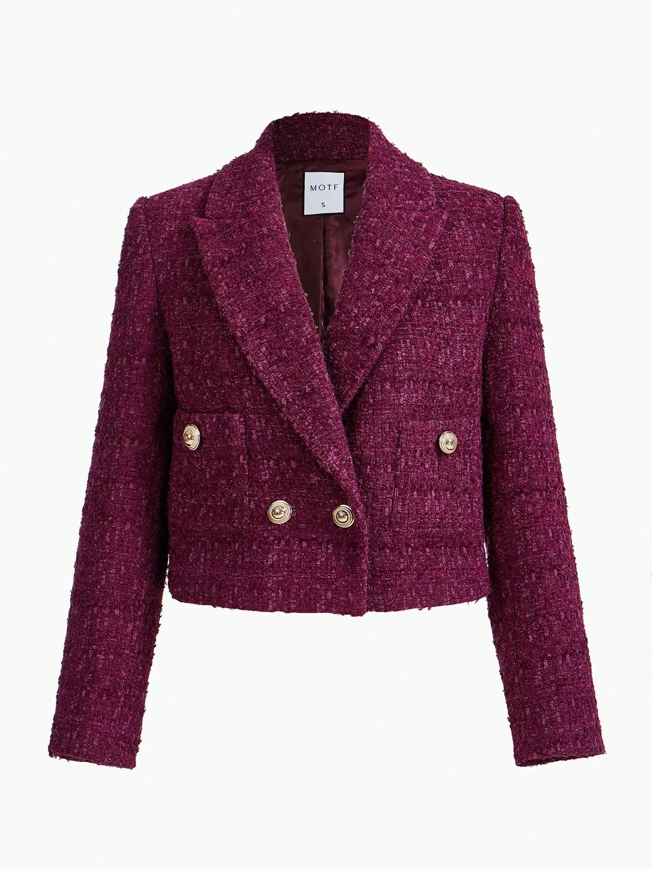 PREMIUM WOOL TWEED BOXY BLAZER