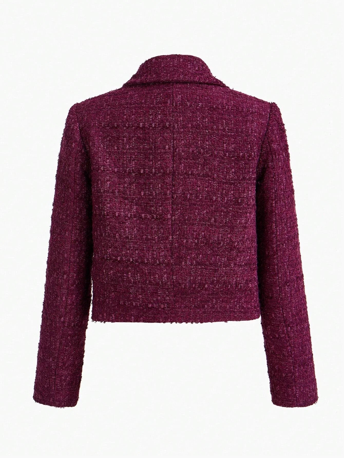 PREMIUM WOOL TWEED BOXY BLAZER