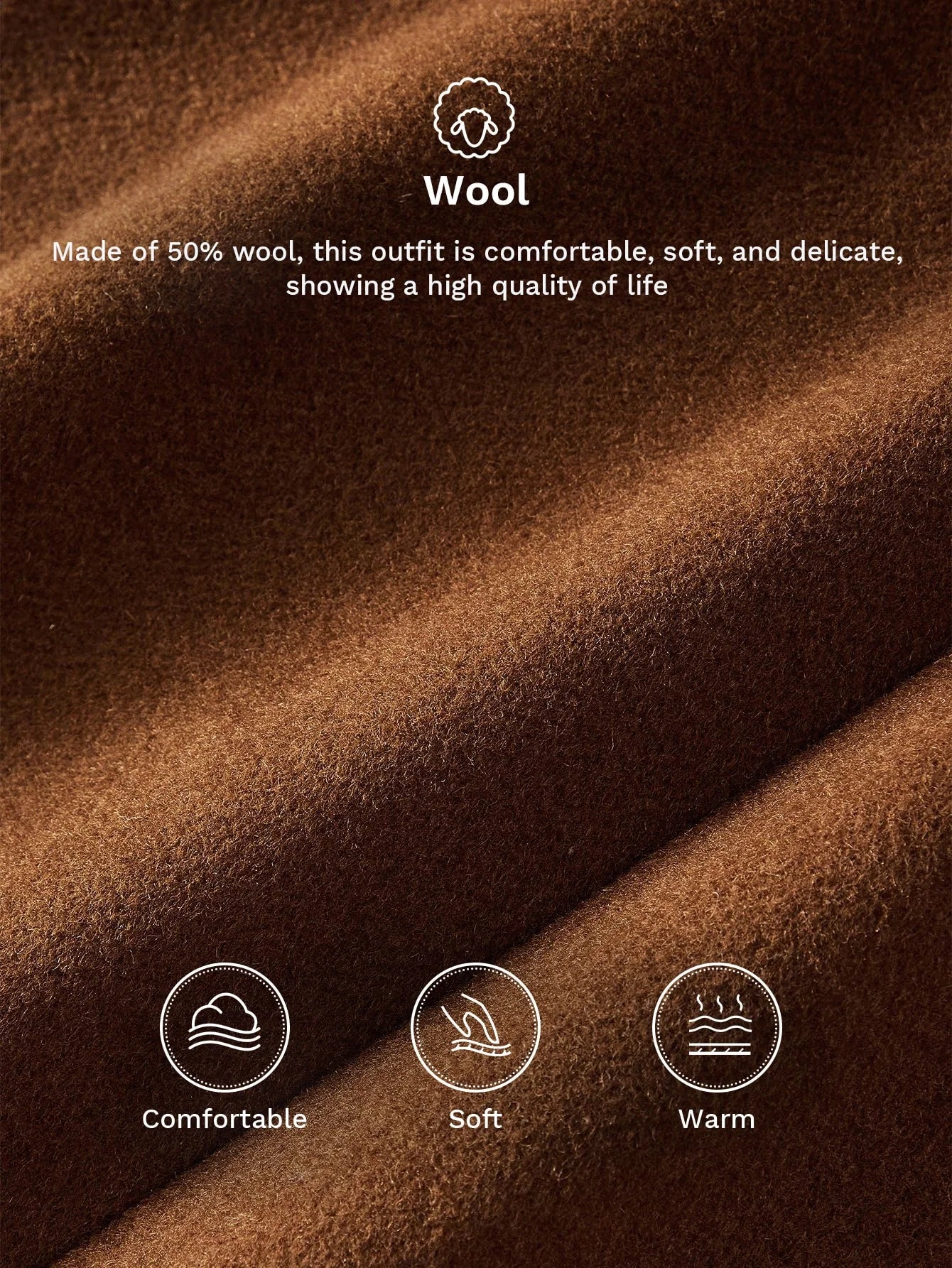 PREMIUM WOOL WOMENS ELEGANT BLEND MIDLENGTH COAT AUTUMNWINTER