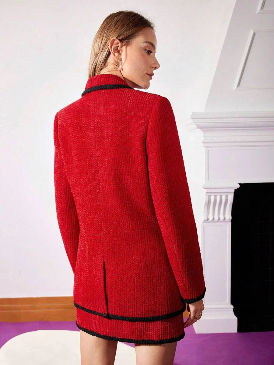 PREMIUM WOOLBLEND TWEED BLAZER