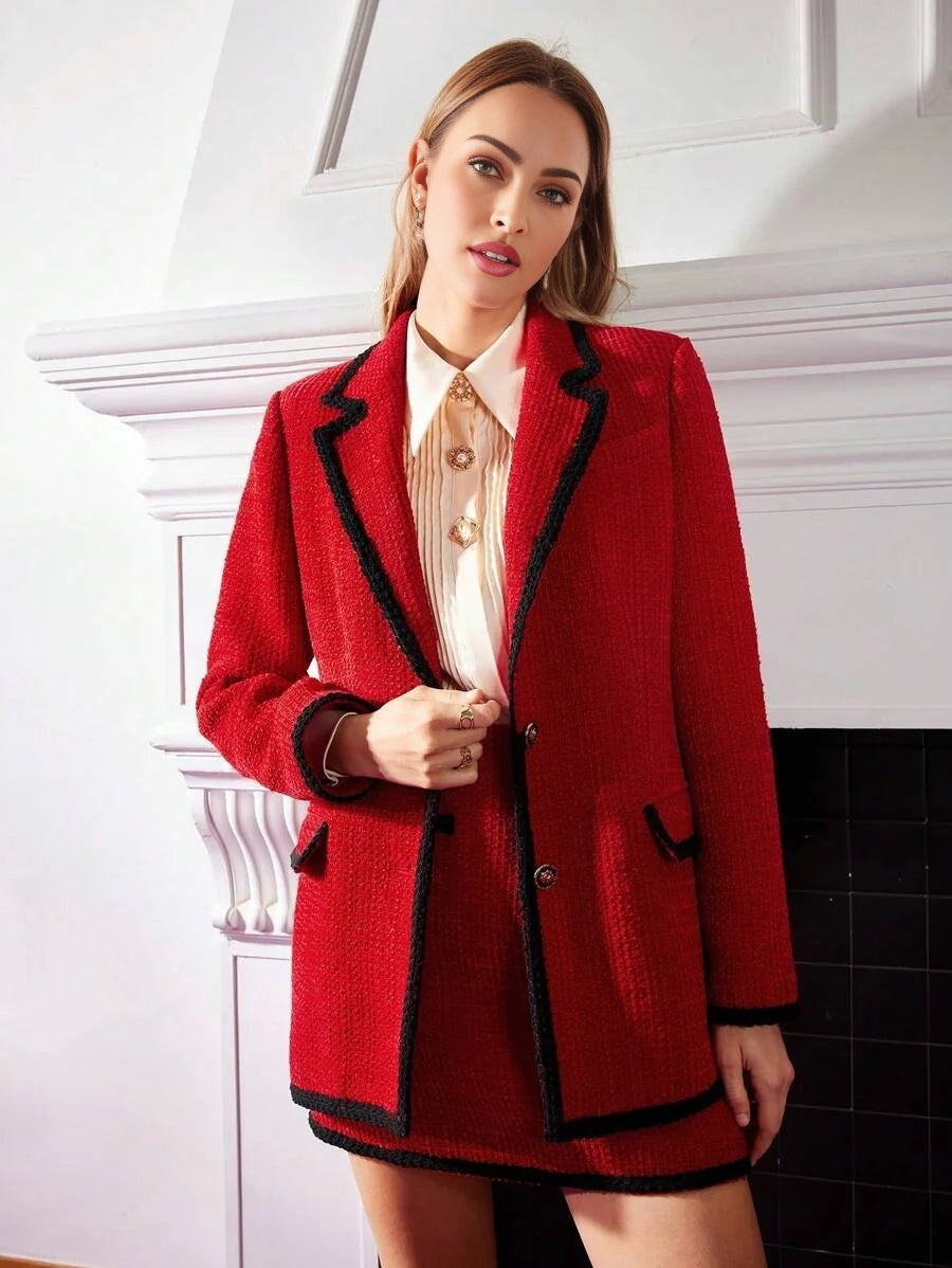 PREMIUM WOOLBLEND TWEED BLAZER