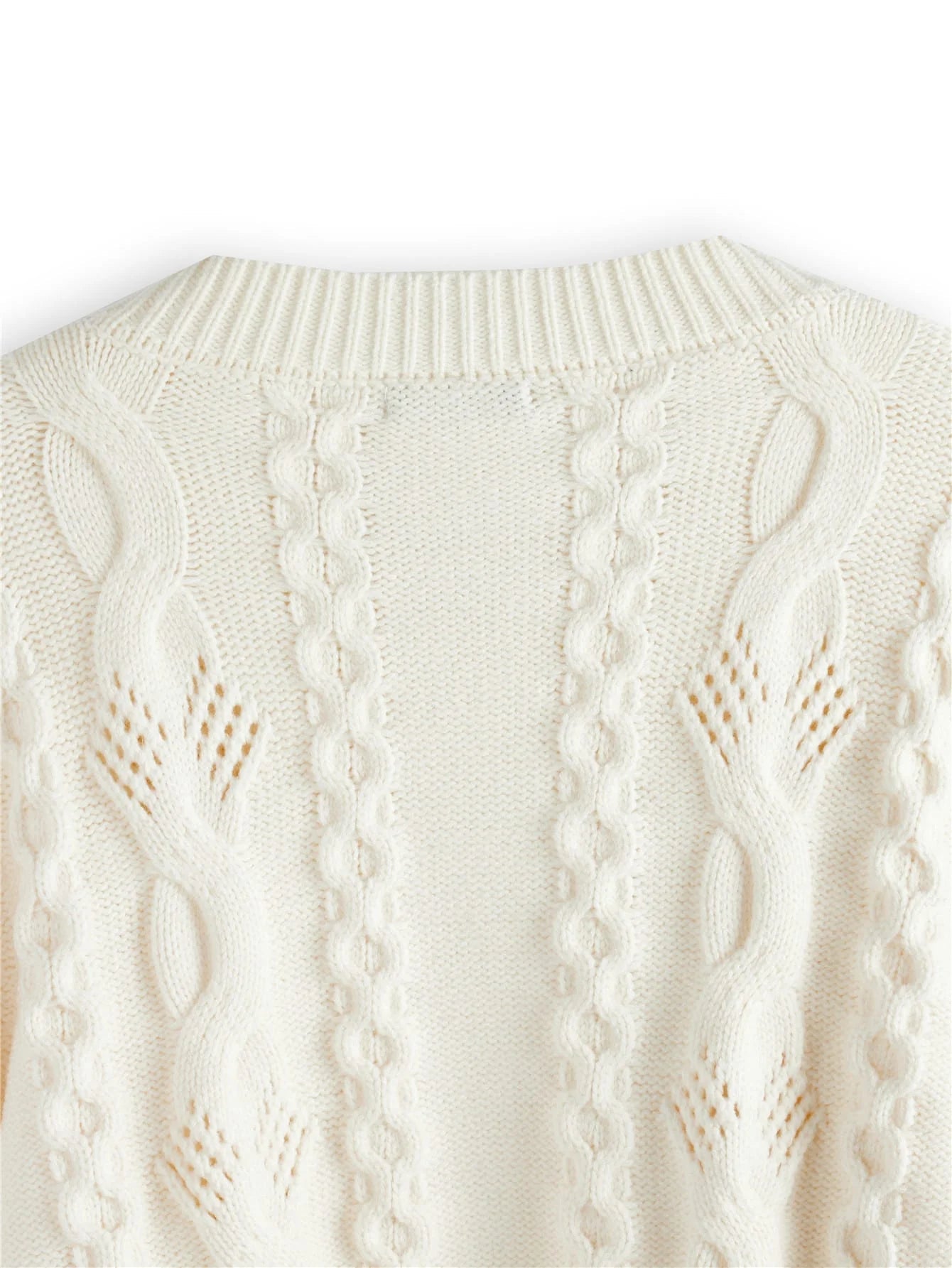 PREMIUM WOOLMIX CABLE KNIT CARDIGAN