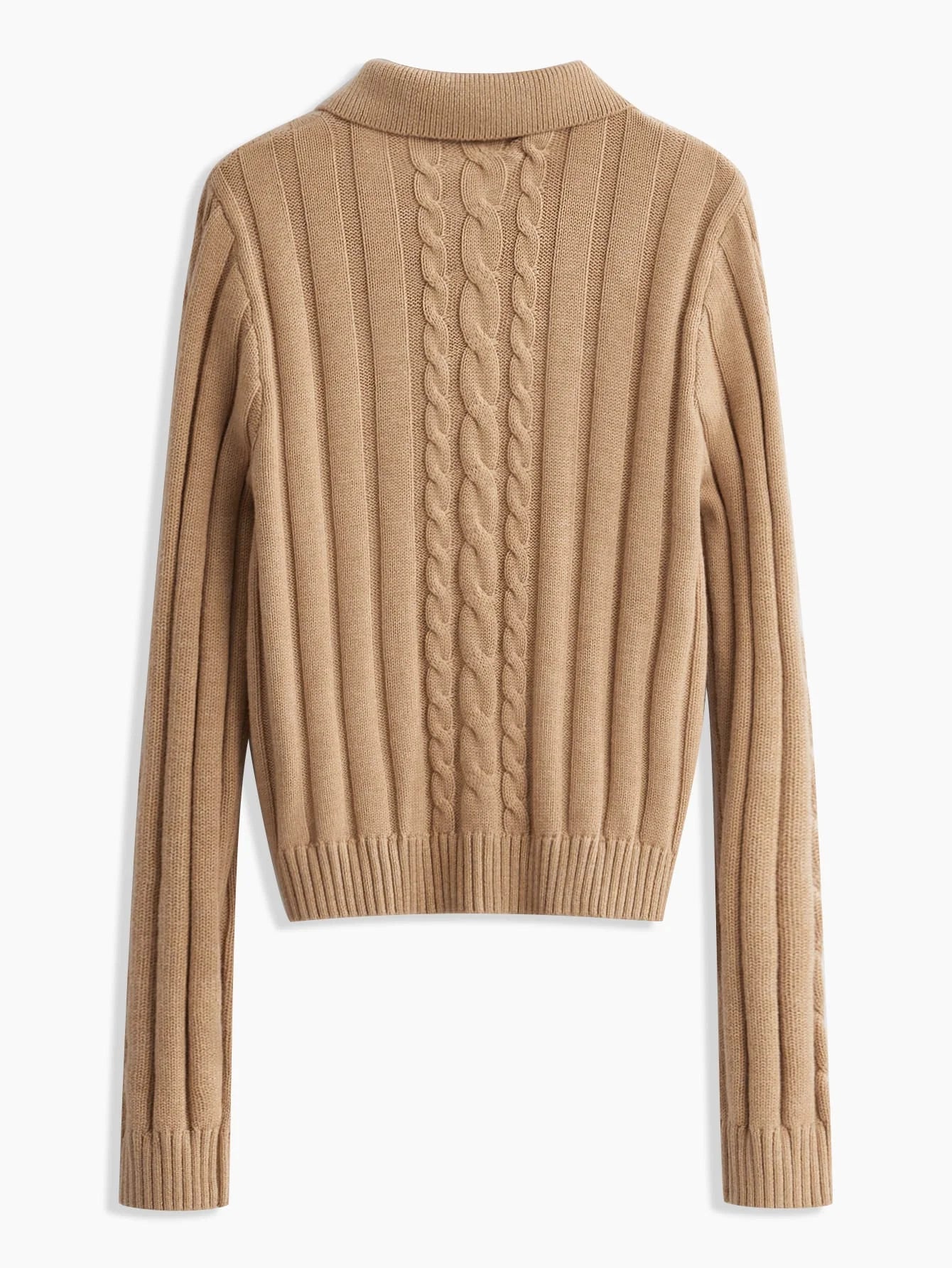 PREMIUM WOOLMIX CABLE KNIT CARDIGAN