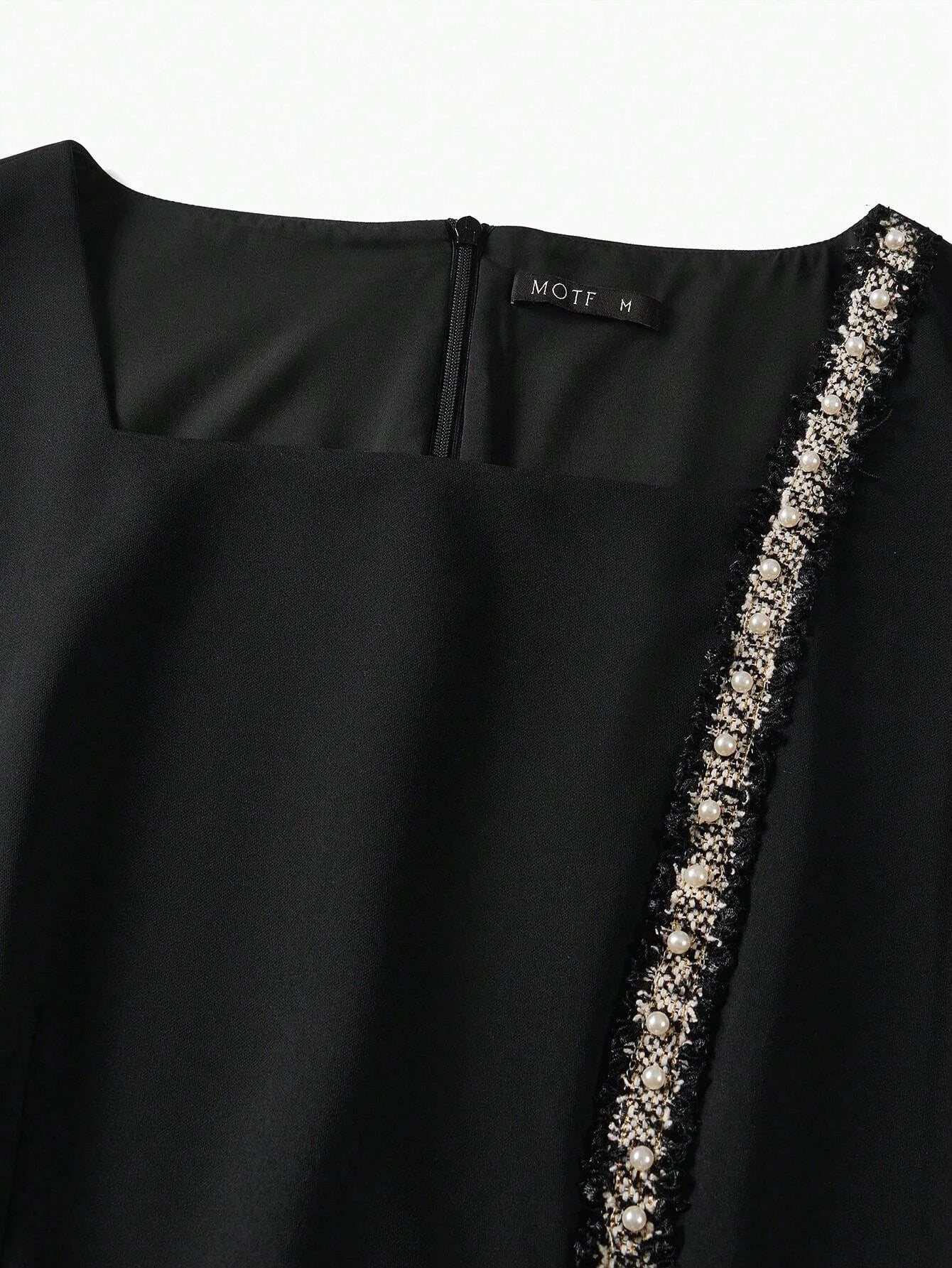 PREMIUM WOVEN CONTRAST TAPE DRESSSUMMER OUTFITS