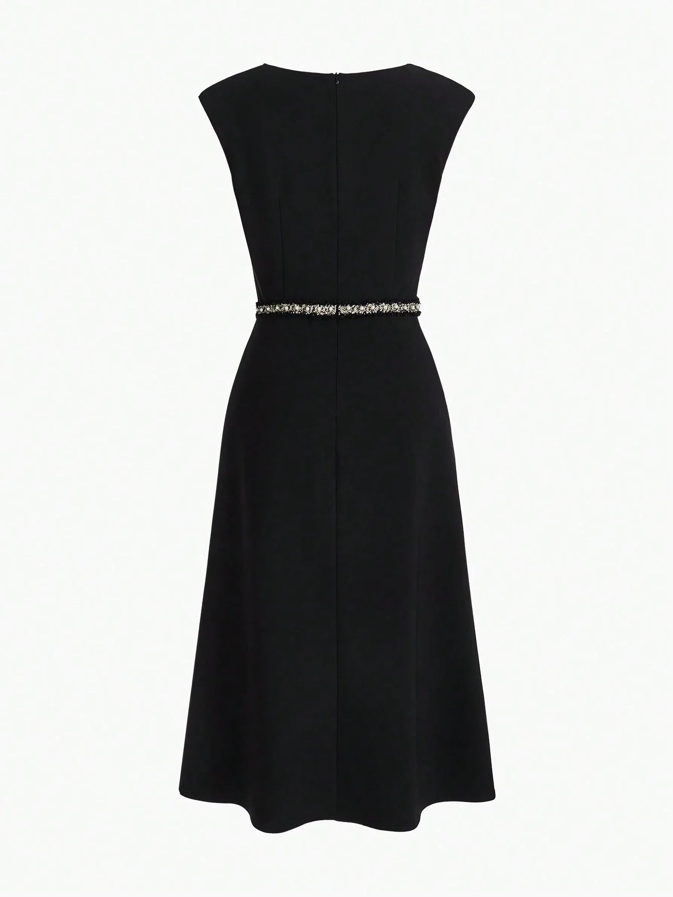 PREMIUM WOVEN CONTRAST TAPE DRESSSUMMER OUTFITS