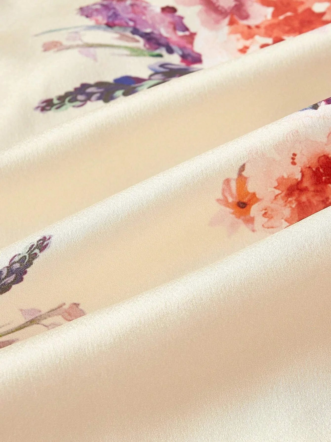 PREMIUM WOVEN DRAPED FLORAL PRINT DRESS