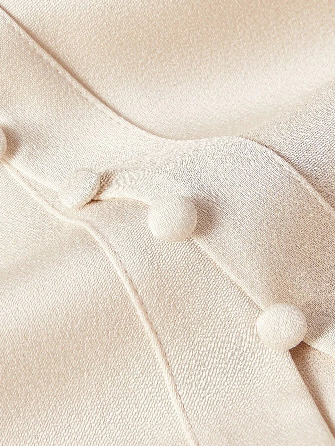 PREMIUM WOVEN WOMENS COWL NECK BUTTON SPLIT HEM DRESSHOLIDAY PARTY BIRTHDAY FORMAL EVENING OCCASSION