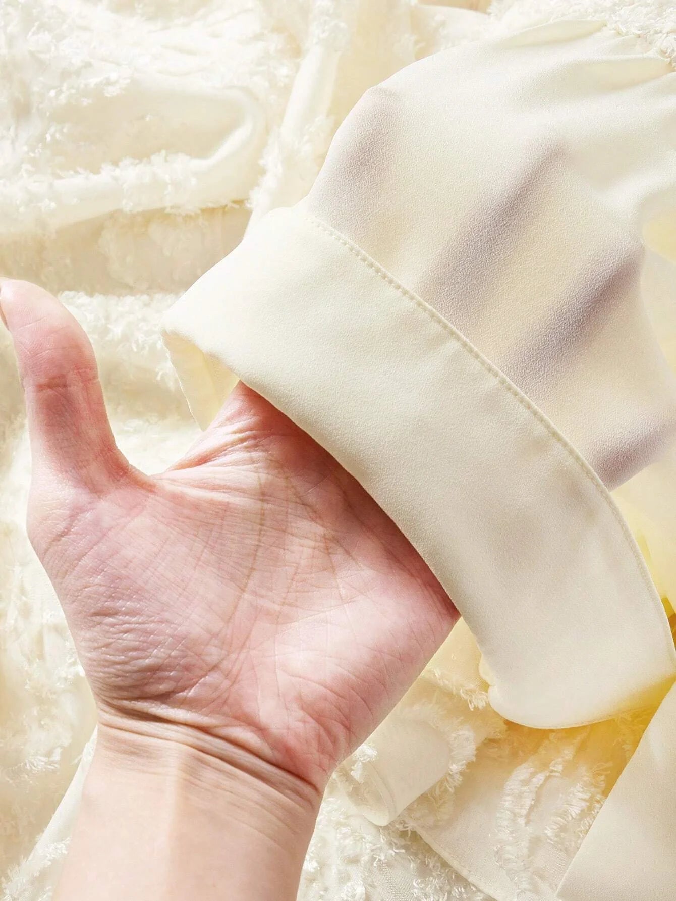 PREMIUM WOVEN WOMENS JACQUARD APPLIQUE LAYERED RUFFLE HEM DRESS