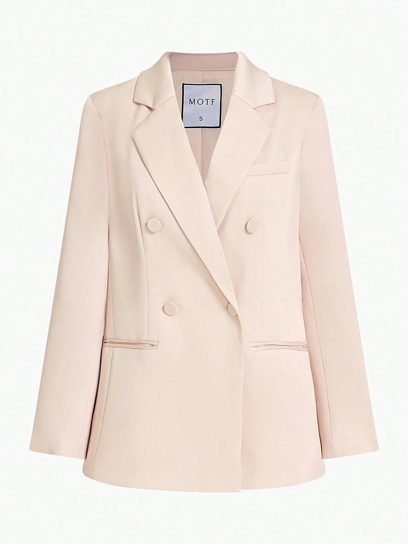 PREMIUM WOVEN WOMENS LAPEL COLLAR DOUBLEBREASTED BLAZERHOLIDAY PARTY BIRTHDAY FORMAL EVENING