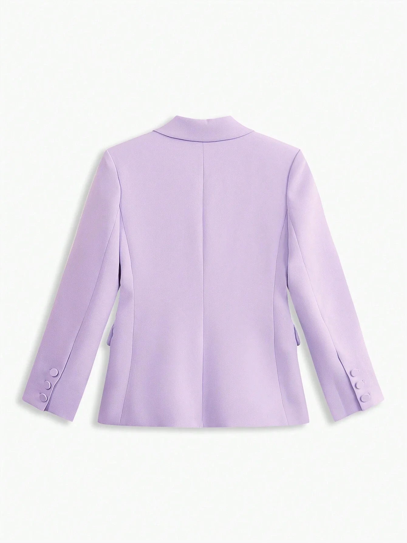 PREMIUM WOVEN WOMENS SOLID PEAK COLLAR BLAZER