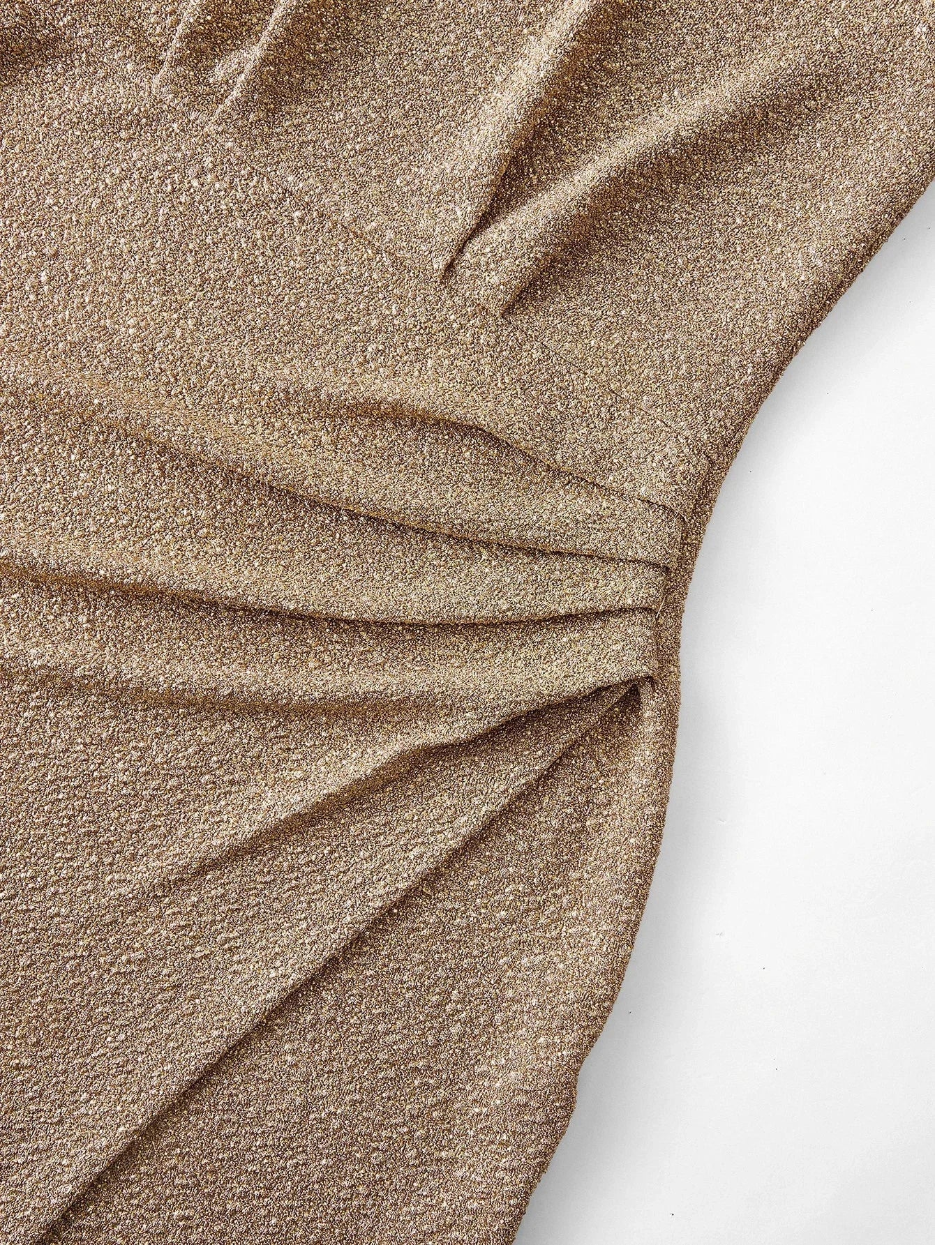 PREMIUM WRAP ASYMMETRICAL HEM SLIM FIT DRESS