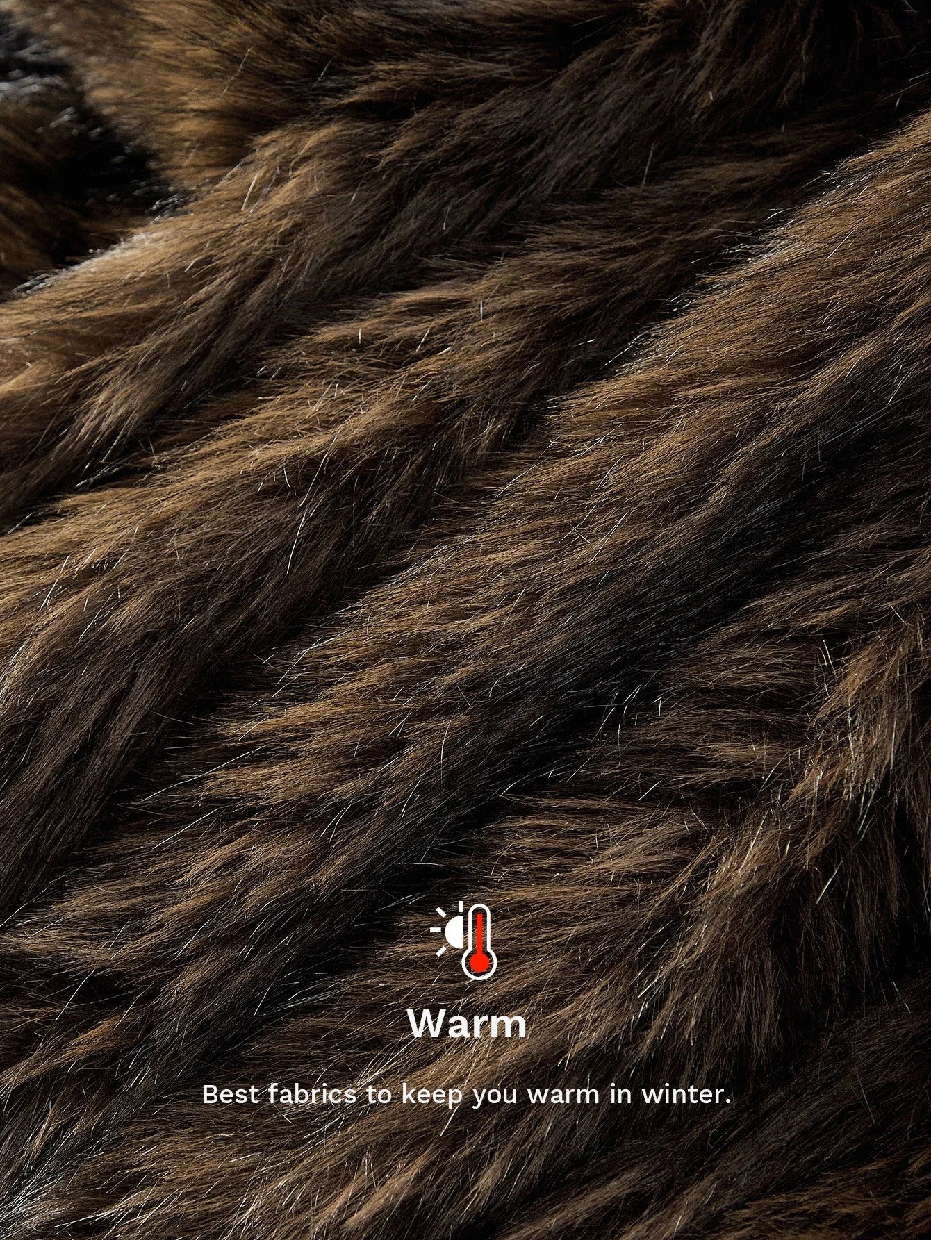 PREMIUM ZIP UP FAUX FUR COAT