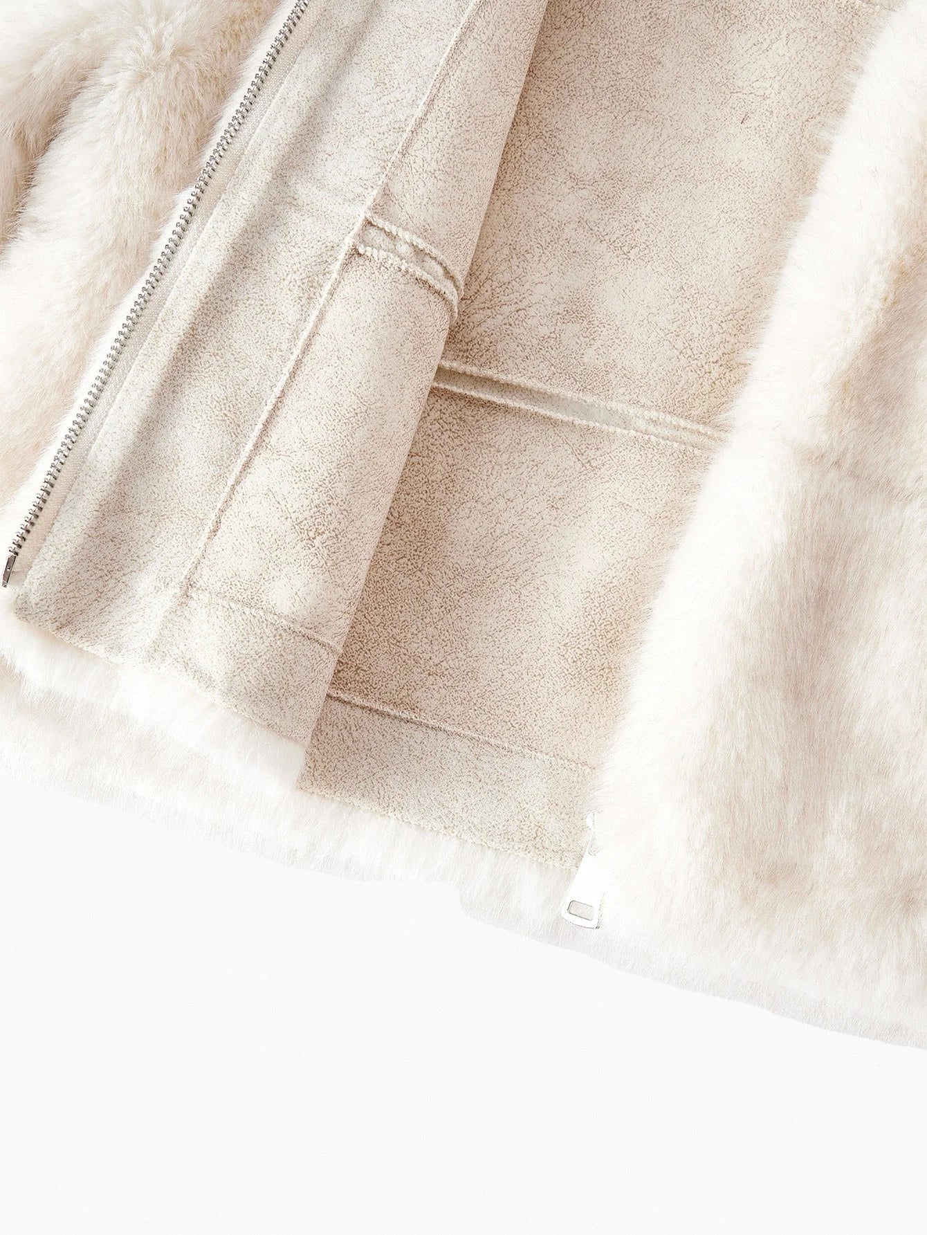 PREMIUM ZIP UP FAUX FUR COAT FALL WINTER