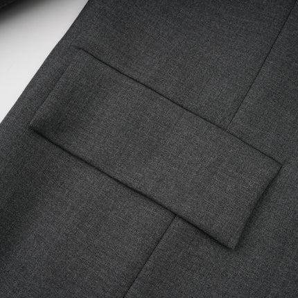 Presley Grey Lace Panel Blazer