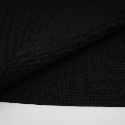 Priscille black ruffled midi dress