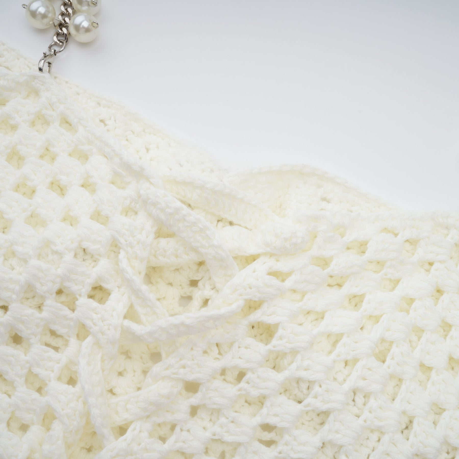 Prunelle Crochet Knit TwoPiece Top and Skirt Set