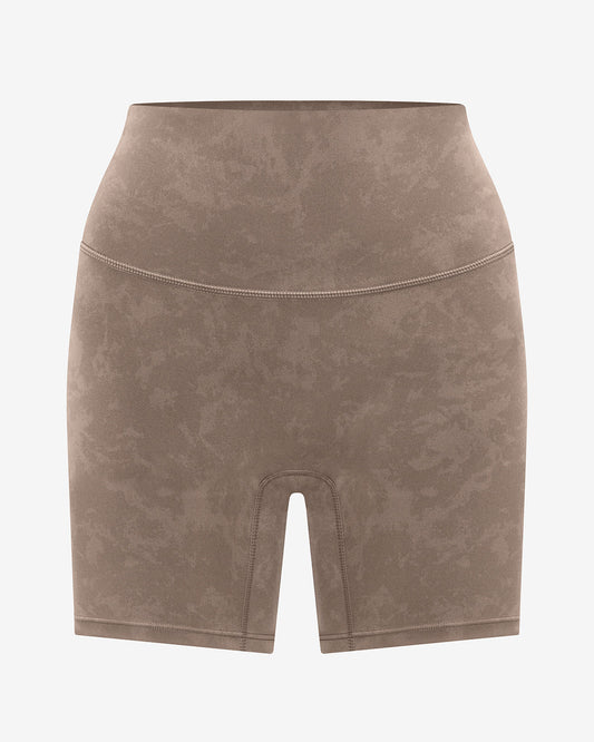 Quick - dry performance shorts with 5 inseam - Brown