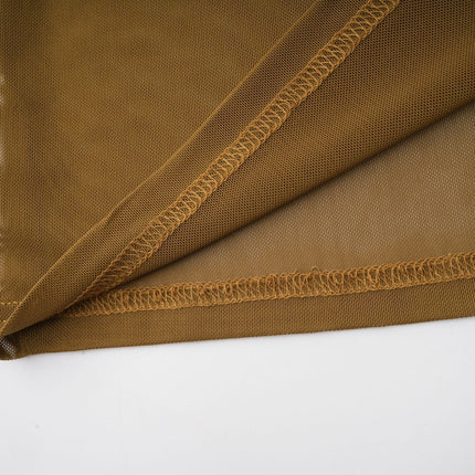 Rachel Maxi Dress in Olive Green Terylene Fiber with Crossover Neck and Backless Design