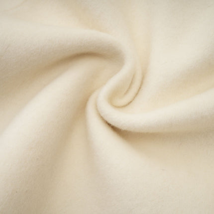 Raffaela White Faux Fur Bowknot Double-breasted Coat