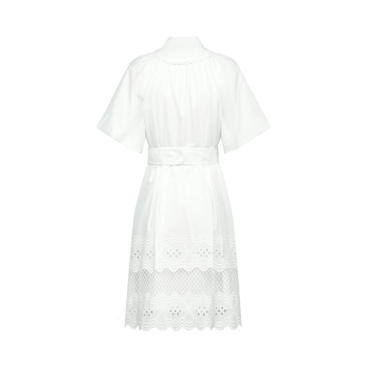 Raphaëlle cutout lacetrim mini dress