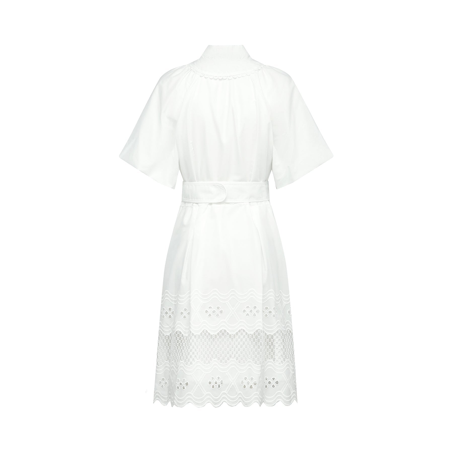 Raphaëlle cutout lacetrim mini dress