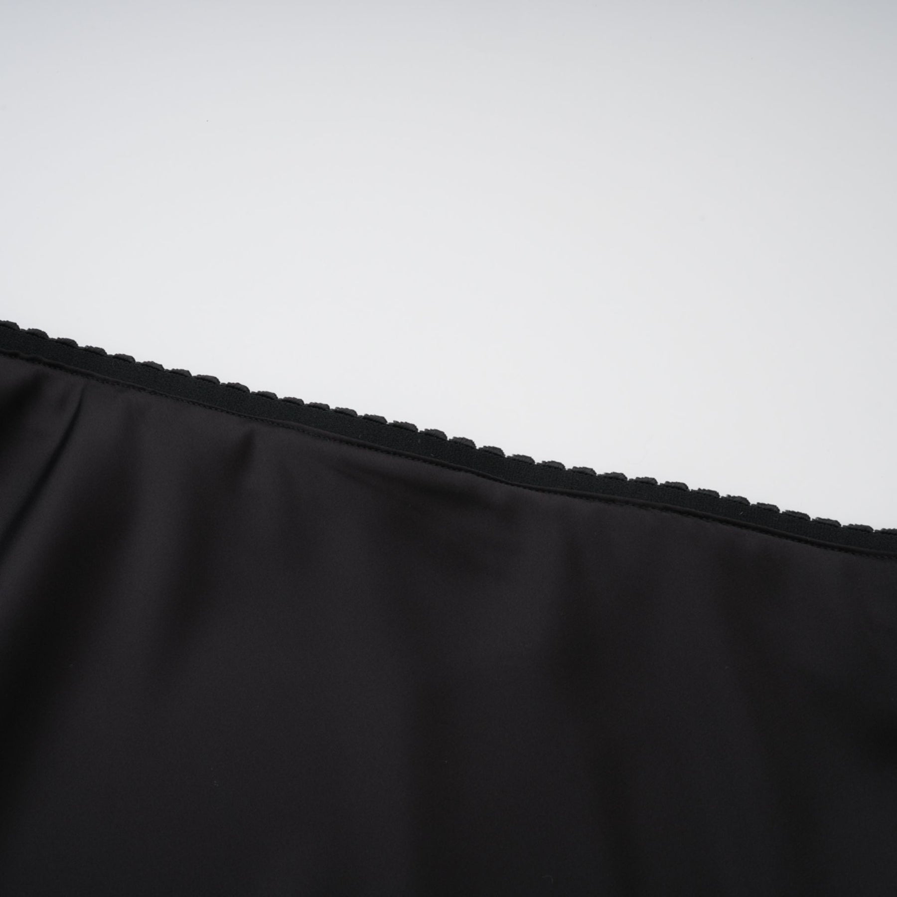 Raphaëlle lacepanel asymmetrical satin skirt