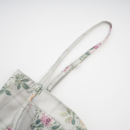 Raven Midi Dress in Enchanting Green Floral Square Neck Sleeveless Sage Green Cinched Waist Shirred Boned Bodice Mesmerizing Floral Print Side Slit Pockets Rear Zip Fastening Calf Length Terylene Fiber