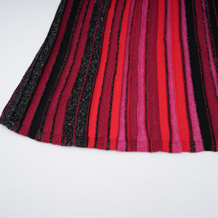 Raven Red Sequin Stripe Mini Dress