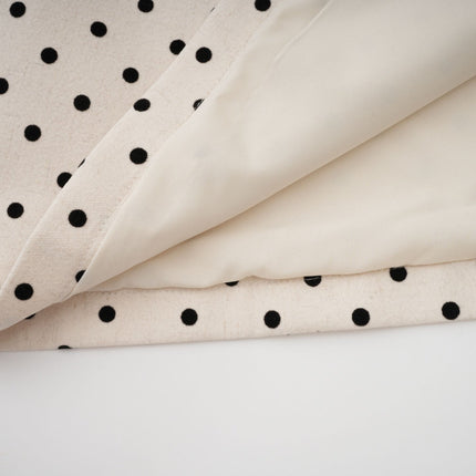 Rebekah White Polka Dot Halterneck Midi Dress with Bow Embellishment