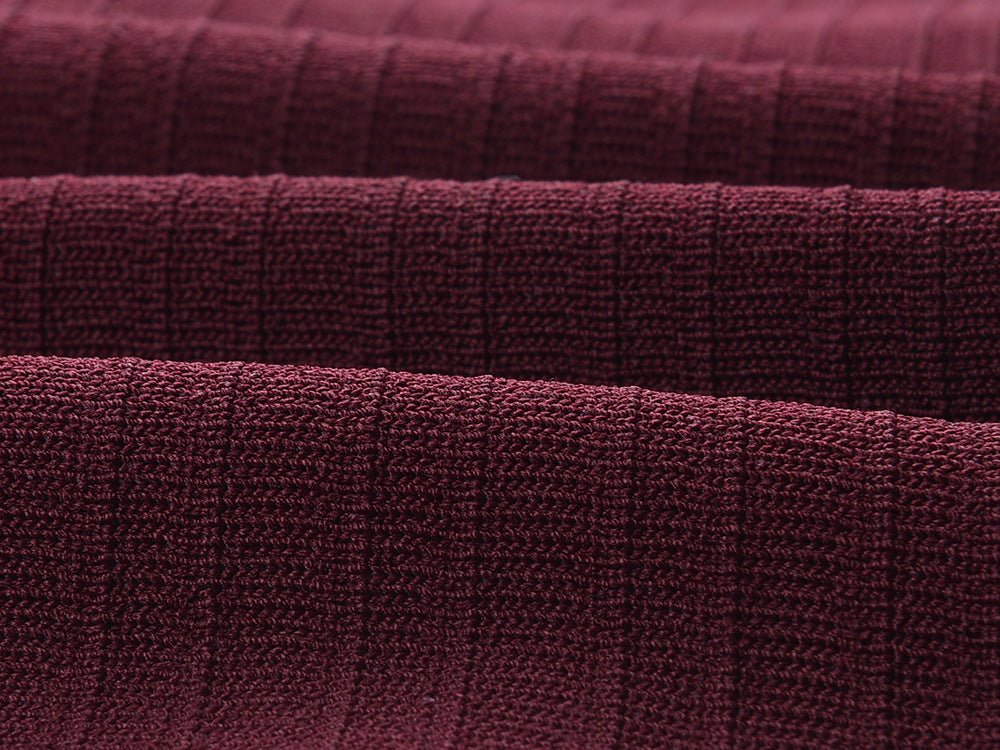 Red Vintage-Inspired Ruffled Front Cropped Blouse with Gold Button Accents