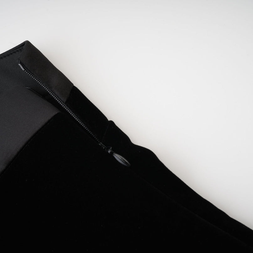 Reeva bowembellished velvet mini dress