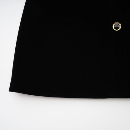 Reeva bowembellished velvet mini dress