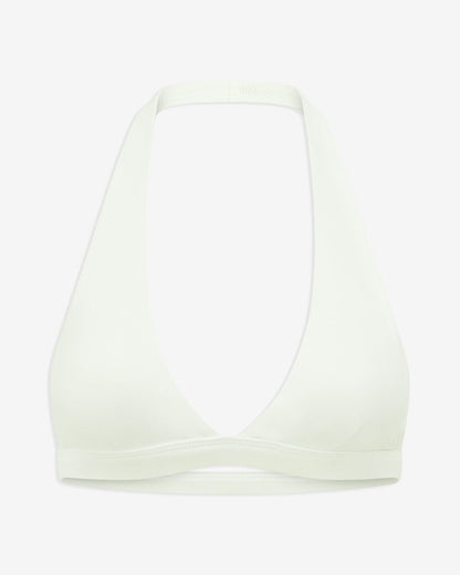 Relaxed fit crop top with v - neckline - Green