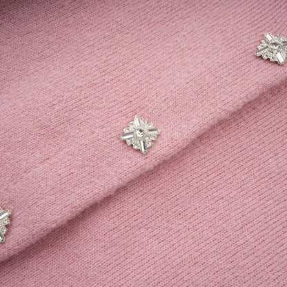 Renée pink embellished jacket  skirt matching set