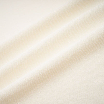 Riccarda White Midi Dress Double Jersey Knit Asymmetric Hem Ruched Detailing Rear Zip Fastening