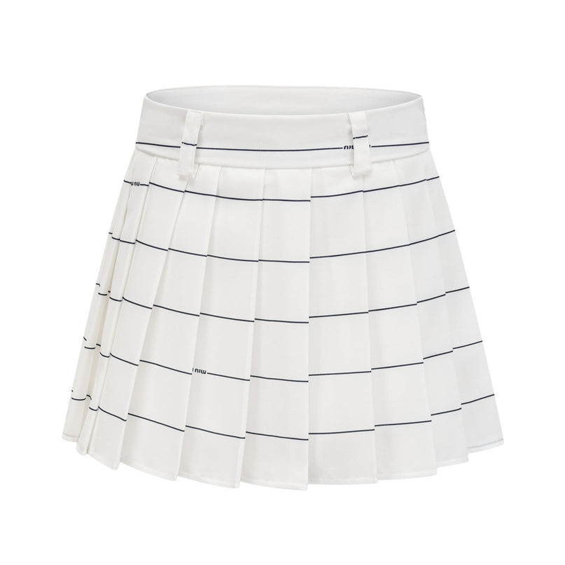 Rinata White Top Skirt Matching Set Polyester Spandex