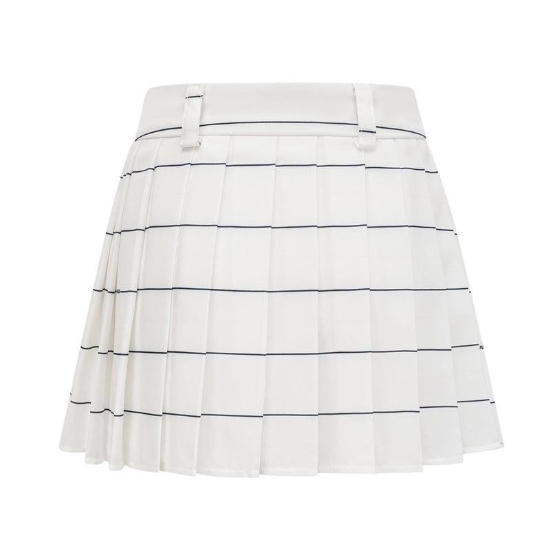 Rinata White Top and Skirt Matching Set