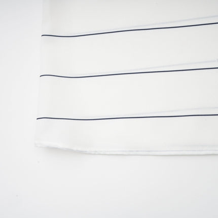 Rinata White Top Skirt Matching Set Polyester Spandex Striped Pattern