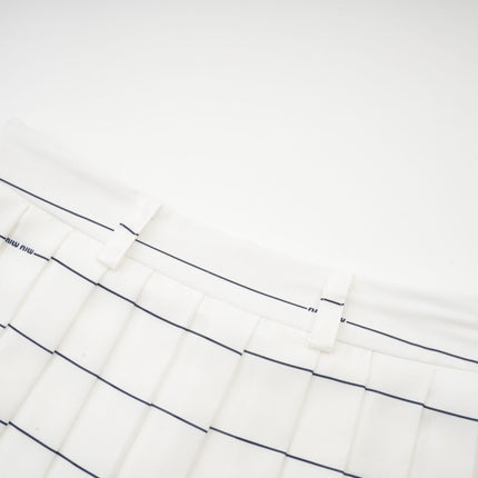 Rinata White Top and Skirt Matching Set