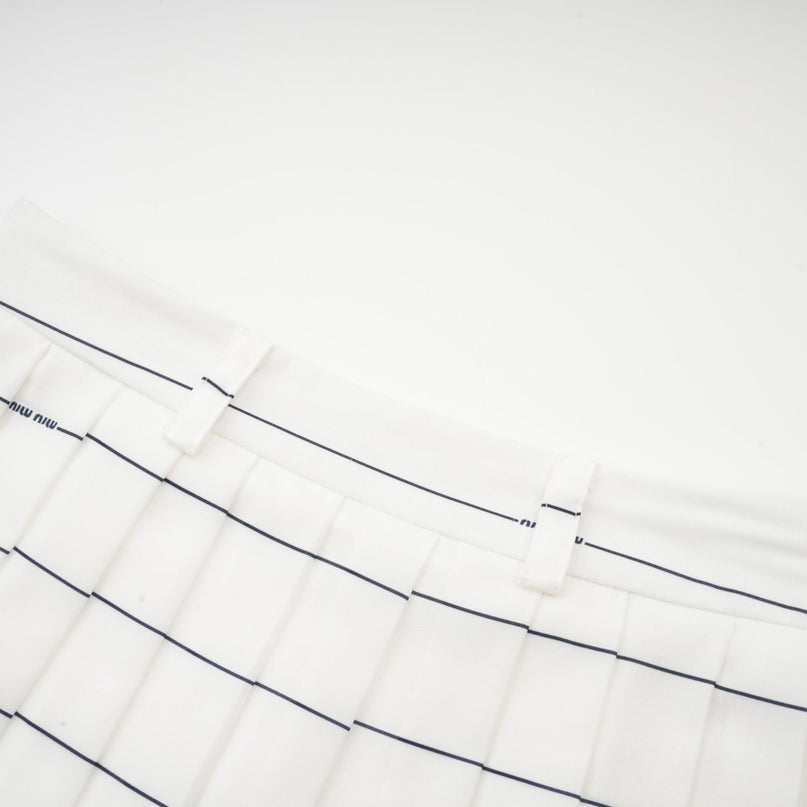 Rinata White Top and Skirt Matching Set