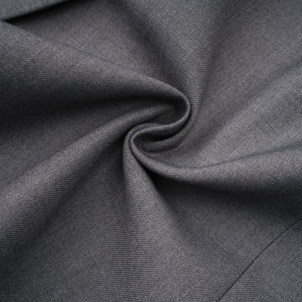 Rita Grey Blazer Terylene Cotton Long Sleeve Lapel Buttoned Cuffs Inset Pockets Belted Waist Versatile Sophistication