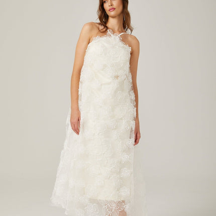 Rita White Floral Maxi Dress