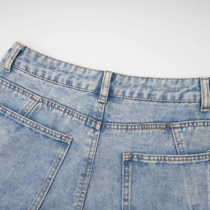 Roberta Blue Cargo Pocket Wide Leg Trousers