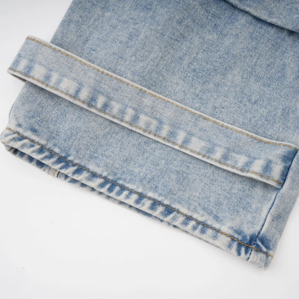Roberta Blue High Waisted Wide Leg Cargo Pocket Trousers 100 Percent Cotton